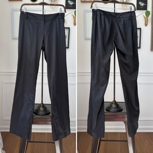 Vintage 90s Y2K Lipsy Black Satin Low Rise Straight Pants 2 3